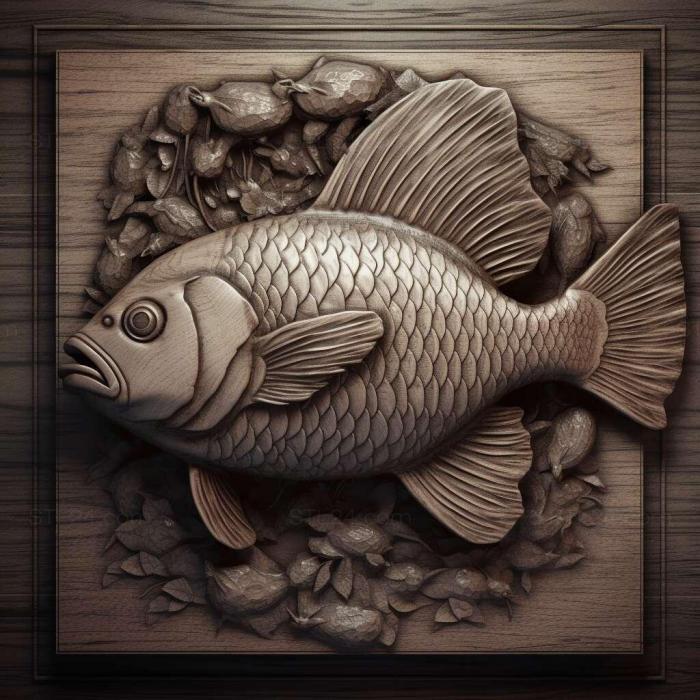 Nature and animals (st Lalius fish 3, NATURE_4839) 3D models for cnc